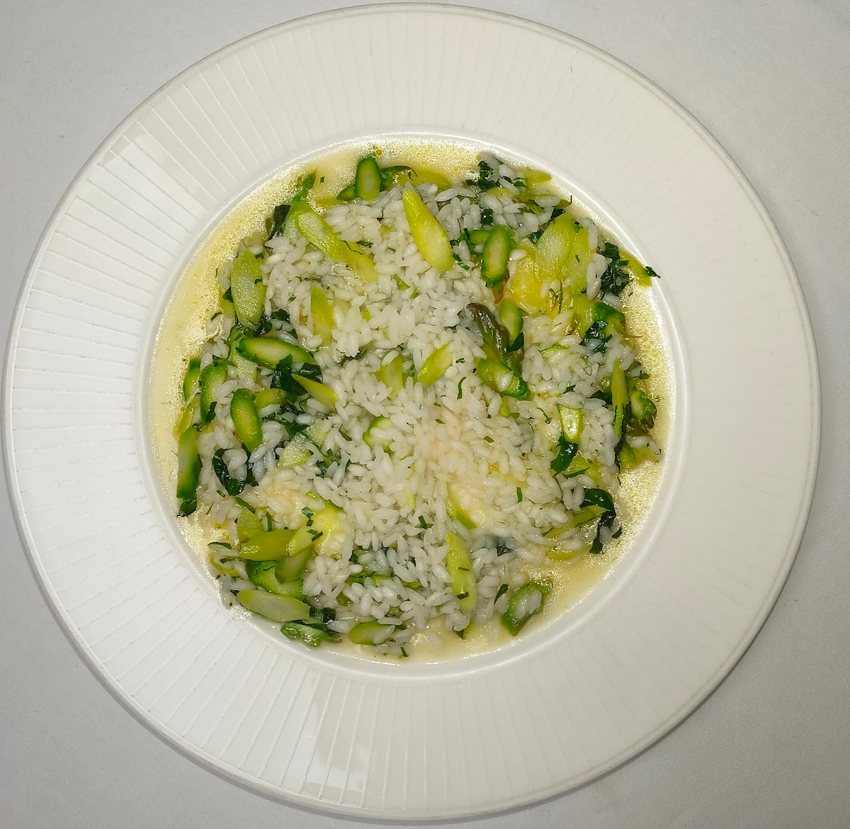 Green Asparagus Risotto (VEGETARIAN)