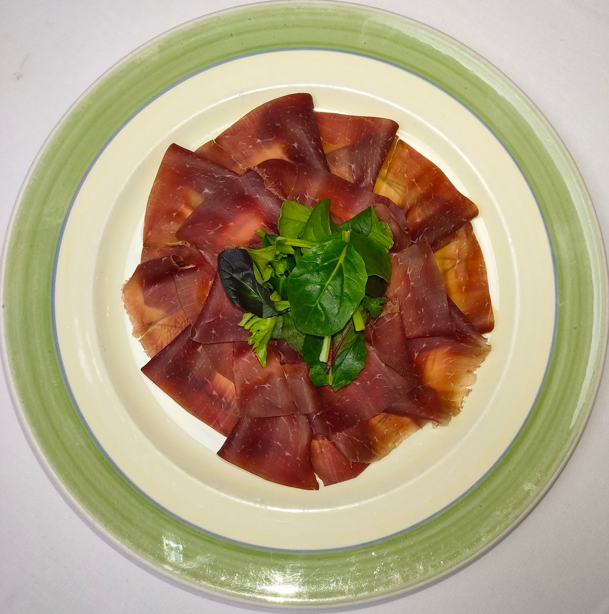 Beef Bresaola with Lemon and Extra Virgin Olive Oil