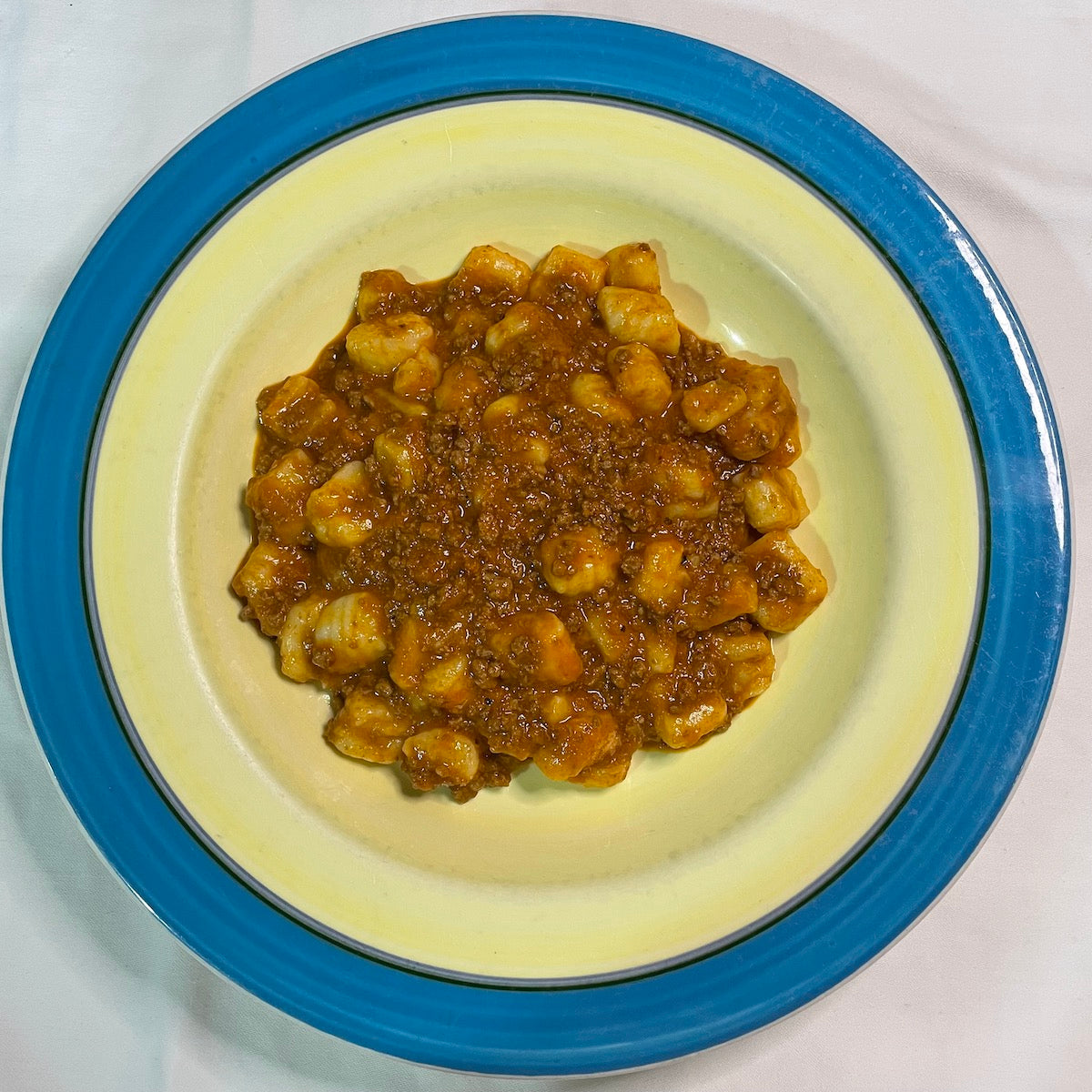 Homemade Potato "Gnocchi" with Beef Bolognese Sauce