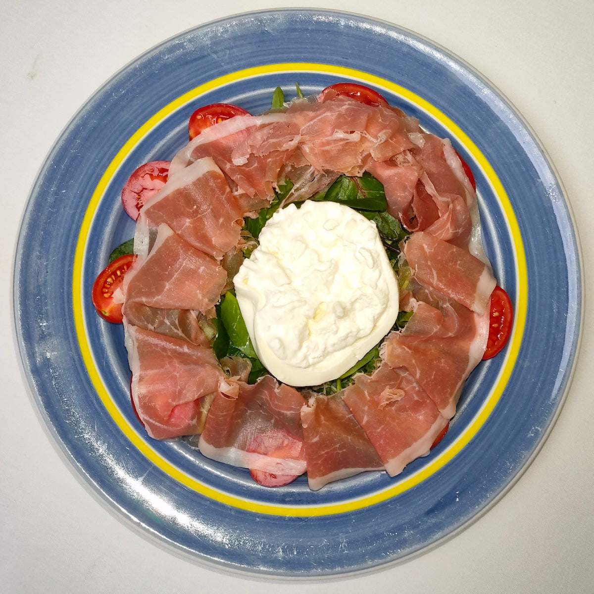 Half Burrata Cheese with Sicilian Tomatoes & Parma Ham