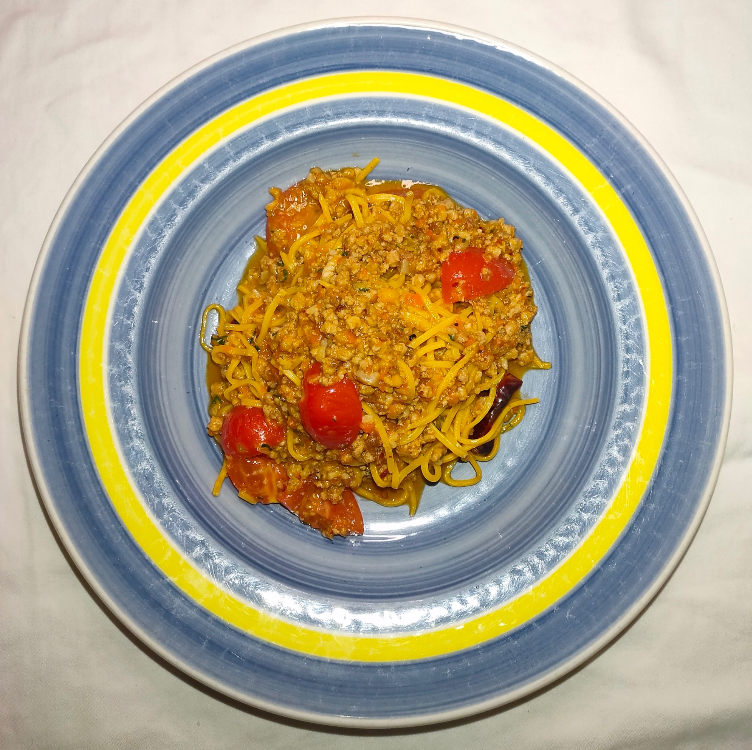 Homemade Tagliolini with Spicy Pork Ragu