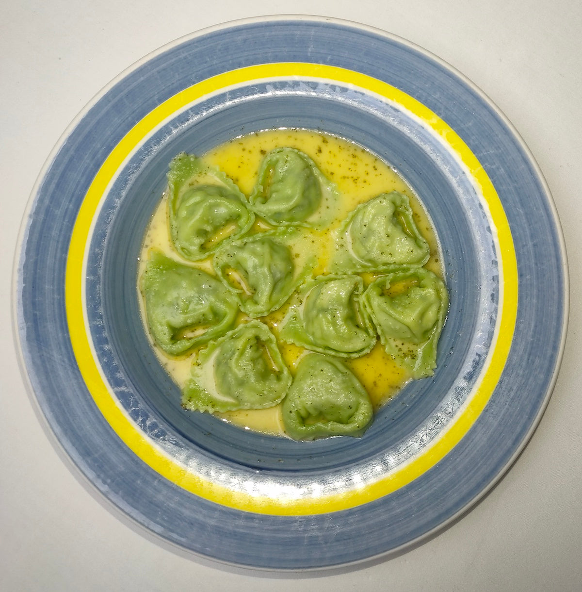 Homemade Spinach & Ricotta Cheese Tortelloni (VEGETARIAN)